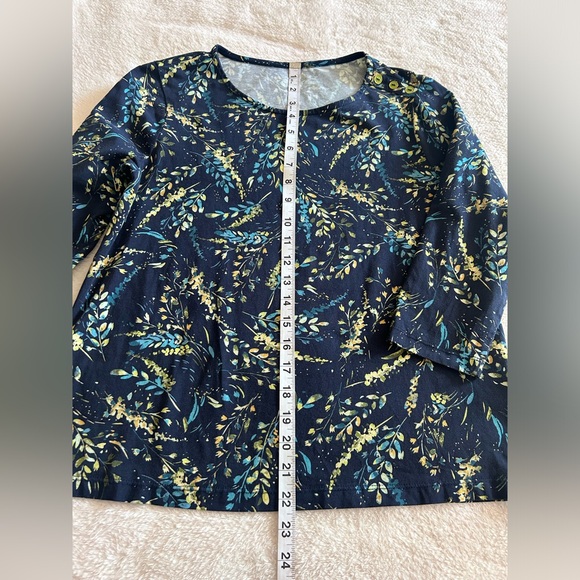 Appleseed’s Women’s Whispering Wheat Tea 3/4 top. Size P/S - Picture 7 of 10